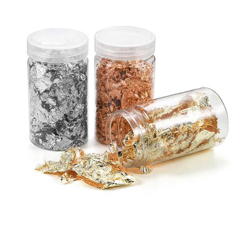 Pan de oro triturado